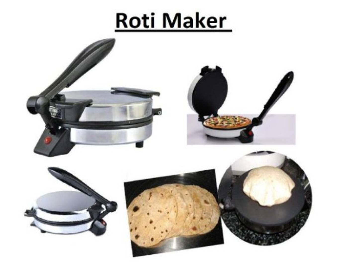 Stainless Steel Electric Roti Maker
