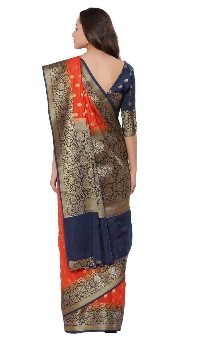 Silk Woven Saree With Blouse