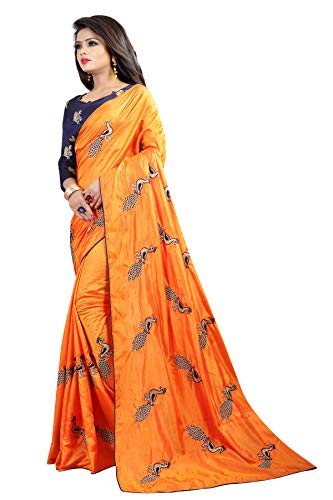 Silk Embroidered Saree