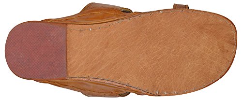 Epicshelf Brown Leather Kolapuri Mens Slippers