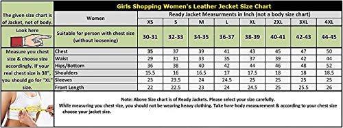 Girls Shopping Leather Full Sleeve Casual Brown Jacket for Women | Girls - (Size - Medium)