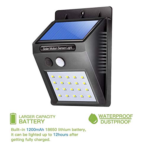 Leeonzi Natural Solar Outdoor LED Lights (Black)