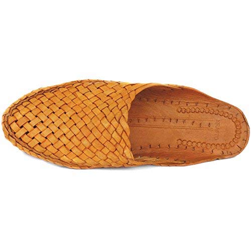 Weird Men's Tan Kolhapuri - 8