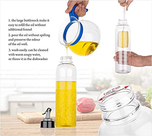 Oil Dispenser/pour for Cooking, Easy Flow Oil and Vinegar Bottle, Liquid Dispenser