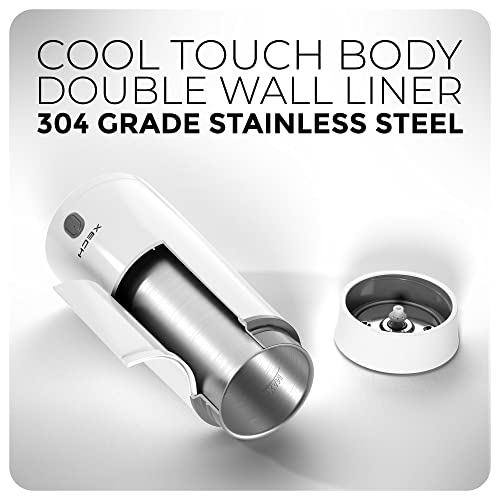 XECH Electric Kettle For Travel Hot Water Mini Kettle In-Built Cable Portable Bottle Design 300W Heating Element to Boil Water to Prepare Tea Coffee without Milk Small Kettles (Hydroboil, 350ml)