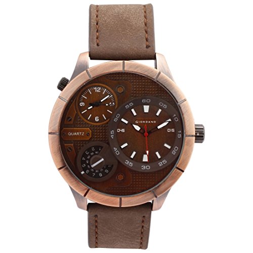 Giordano Analog Brown Dial Men's Watch-C1054-04