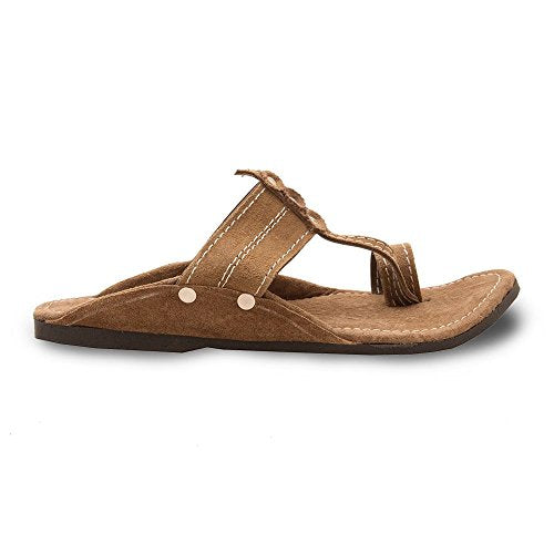 Ethnic Arts Men Kolhapuri Design Leather Ethnic Mojari Slipper 205 - 8