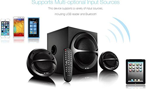 FD A111X 2.1 Channel Multimedia Bluetooth Speakers (Black)