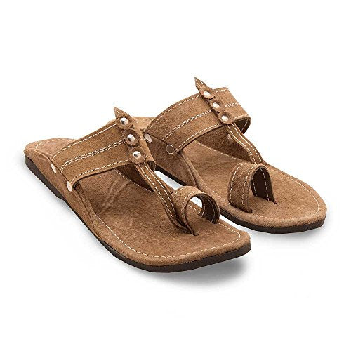 Ethnic Arts Men Kolhapuri Design Leather Ethnic Mojari Slipper 205 - 8