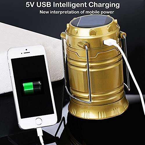 LED Solar Emergency Light Lantern, USB Mobile Charging, Torch Point, Travel Camping Lantern