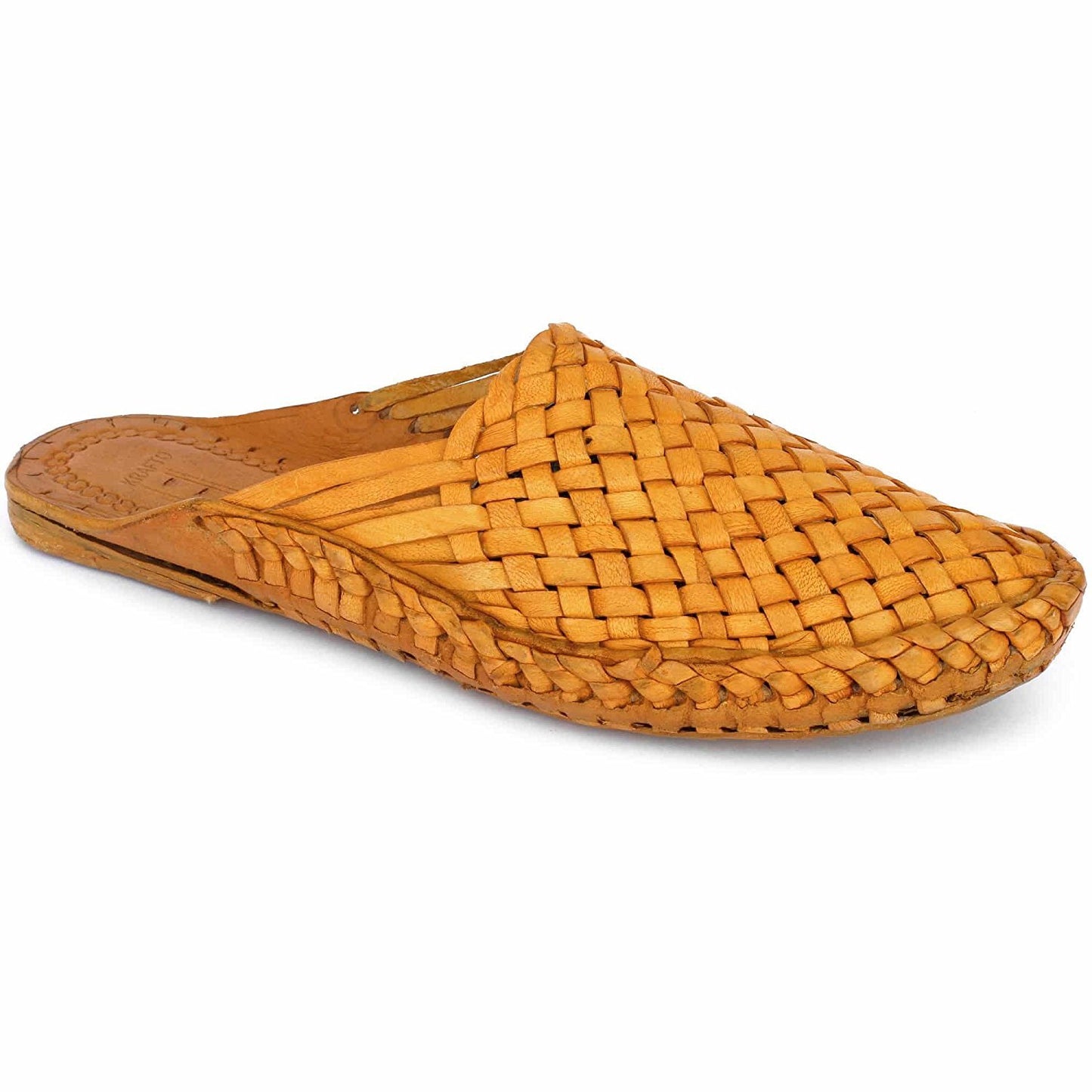 Weird Men's Tan Kolhapuri - 8