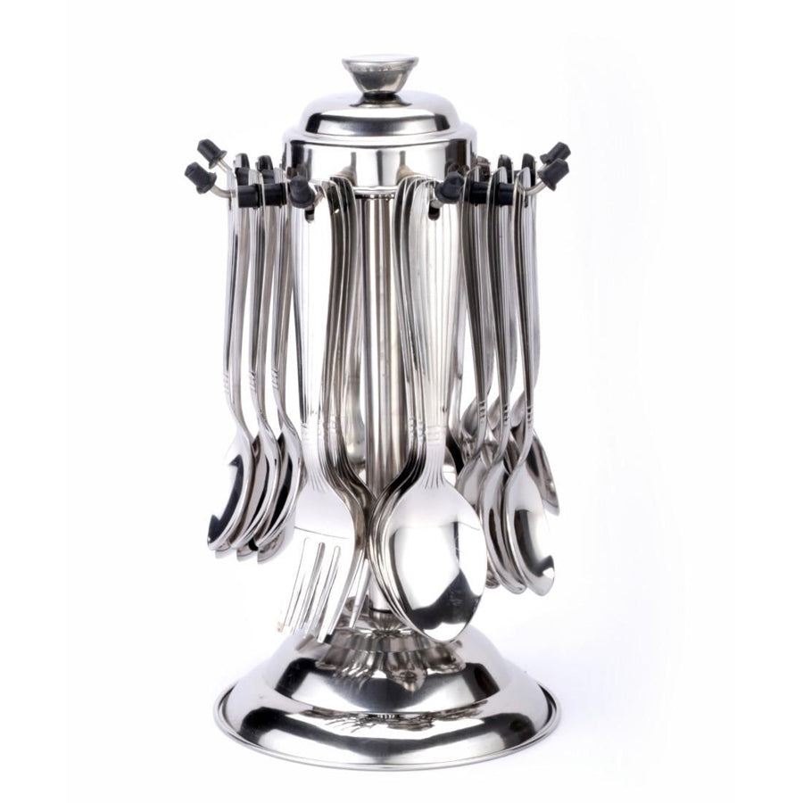 Cutlery Set - 24 Pcs Cutlery Set with Stand