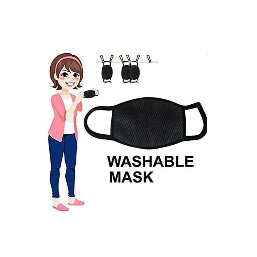 Washable Face Masks & Sanitizers Combo (2 pcs + 3 pcs)
