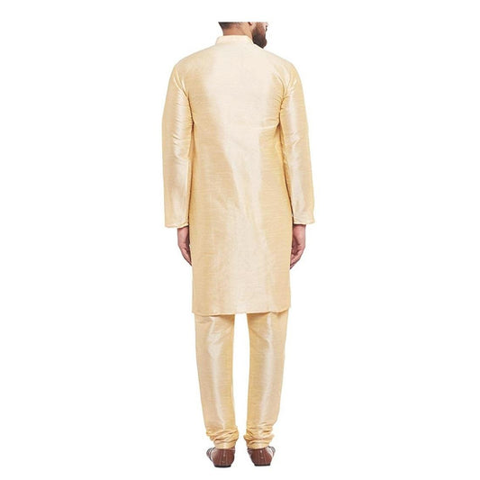 Banarasi Dupion Silk Solid Straight Kurta with Churidar