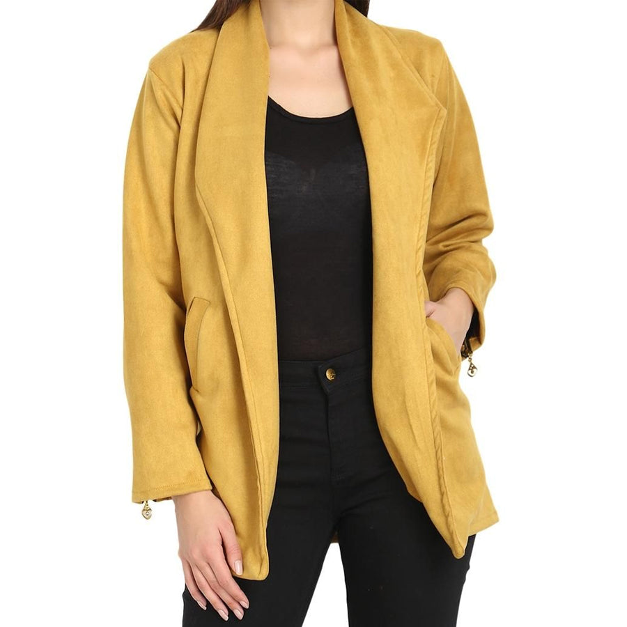 Women's Suede Solid Jacket