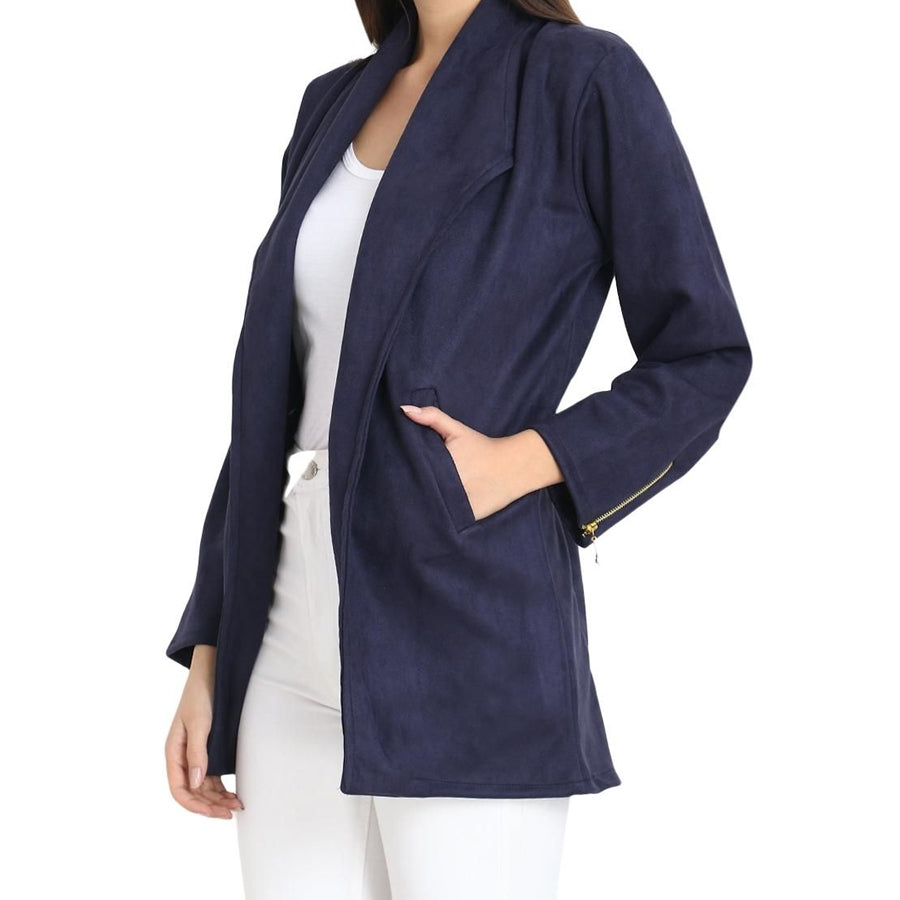 Women's Suede Solid Jacket