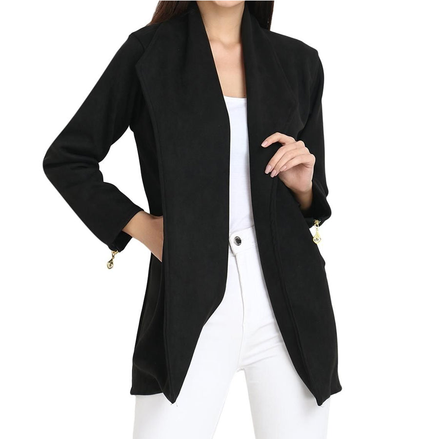 Women's Suede Solid Jacket