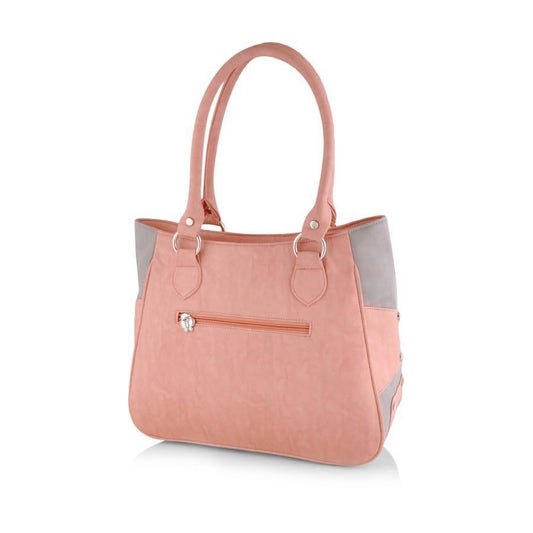 Butterflies Women's Peach Solid Handbag
