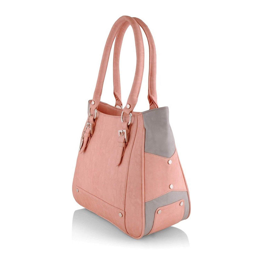 Butterflies Women's Peach Solid Handbag