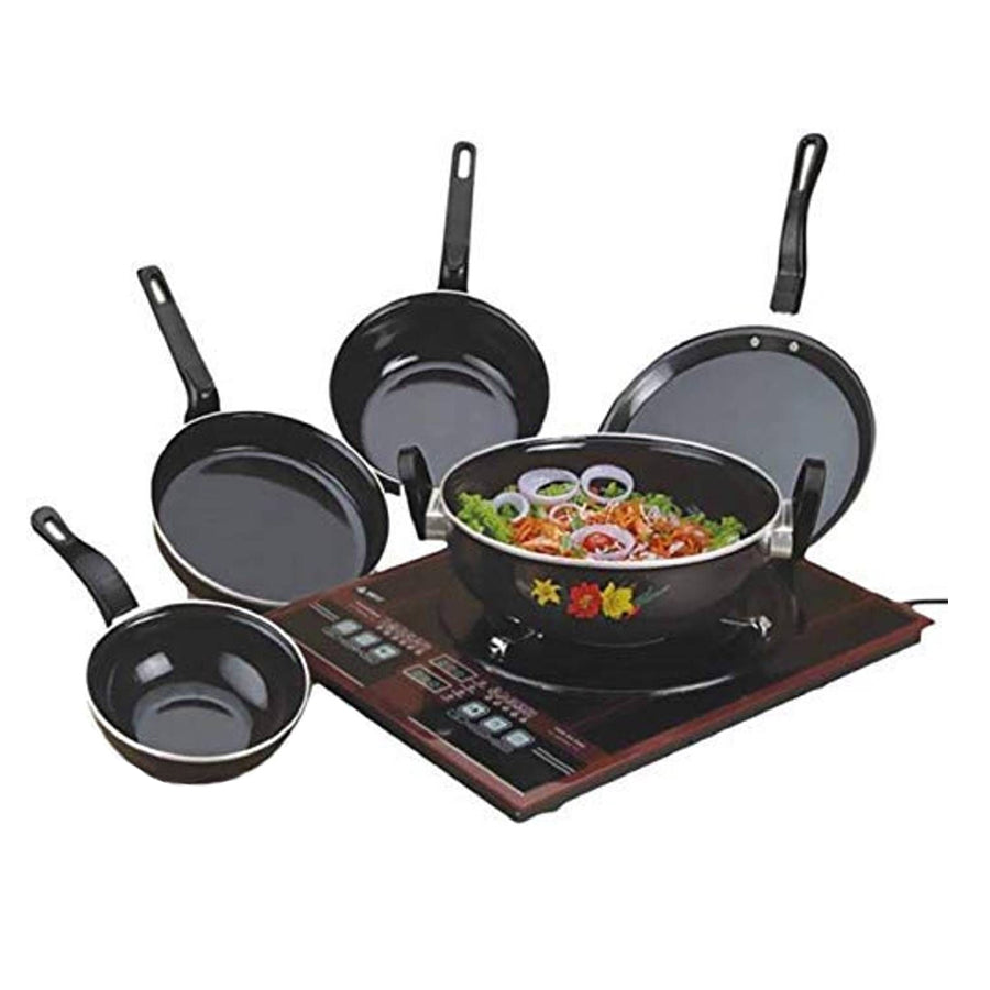Cookware Set Induction Bottom Hard Coat - Set of 5
