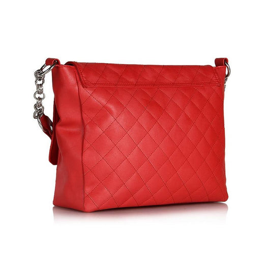 Butterflies Red Solid Handbag Combo