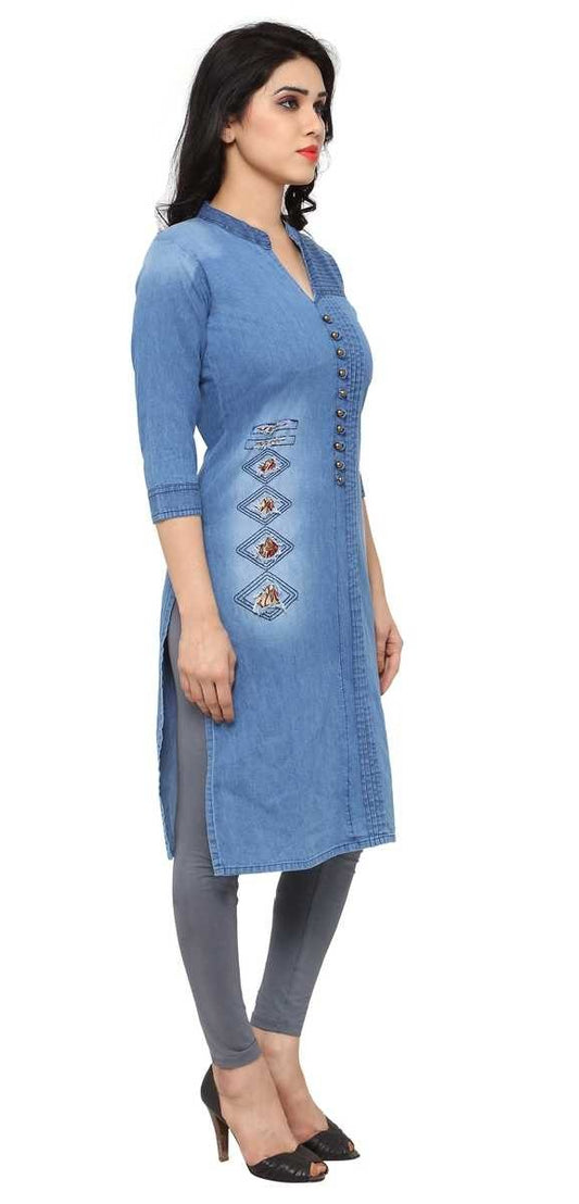 Panna - Cotton Denim Kurti
