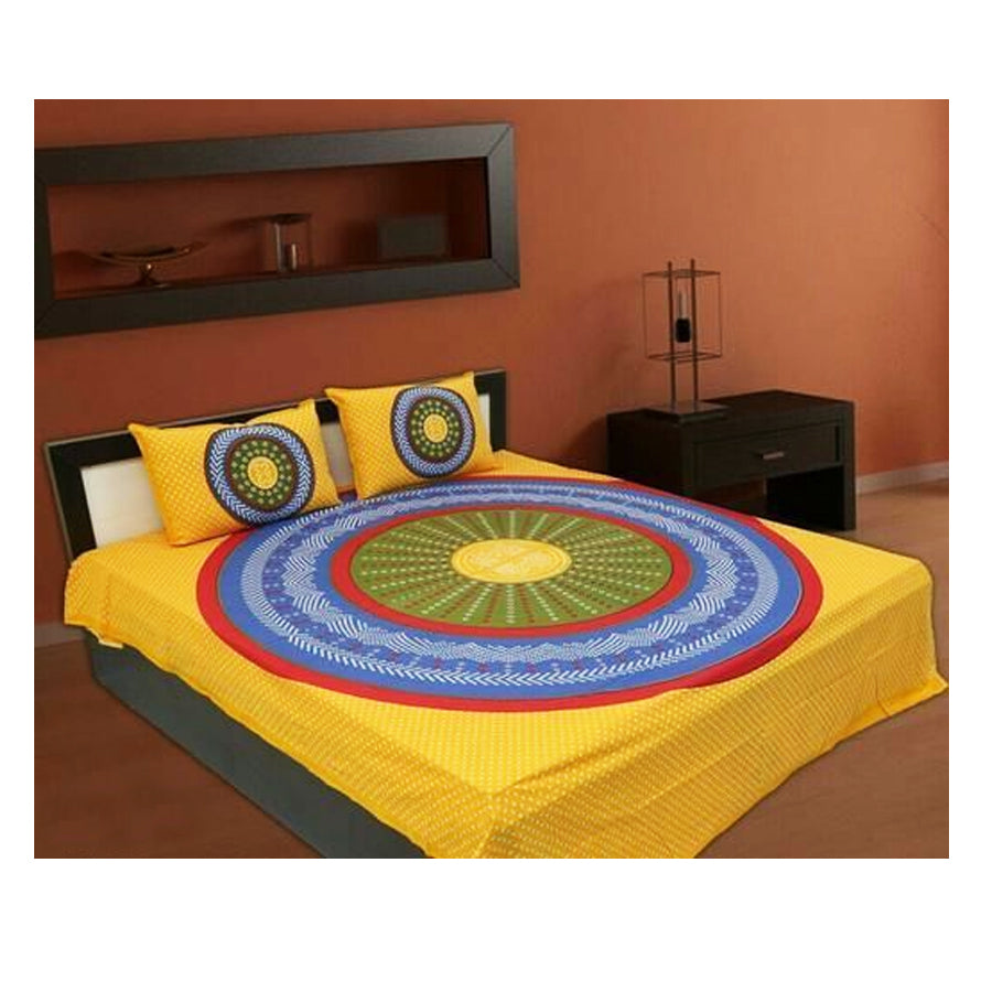 Cotton Printed Double Bedsheet