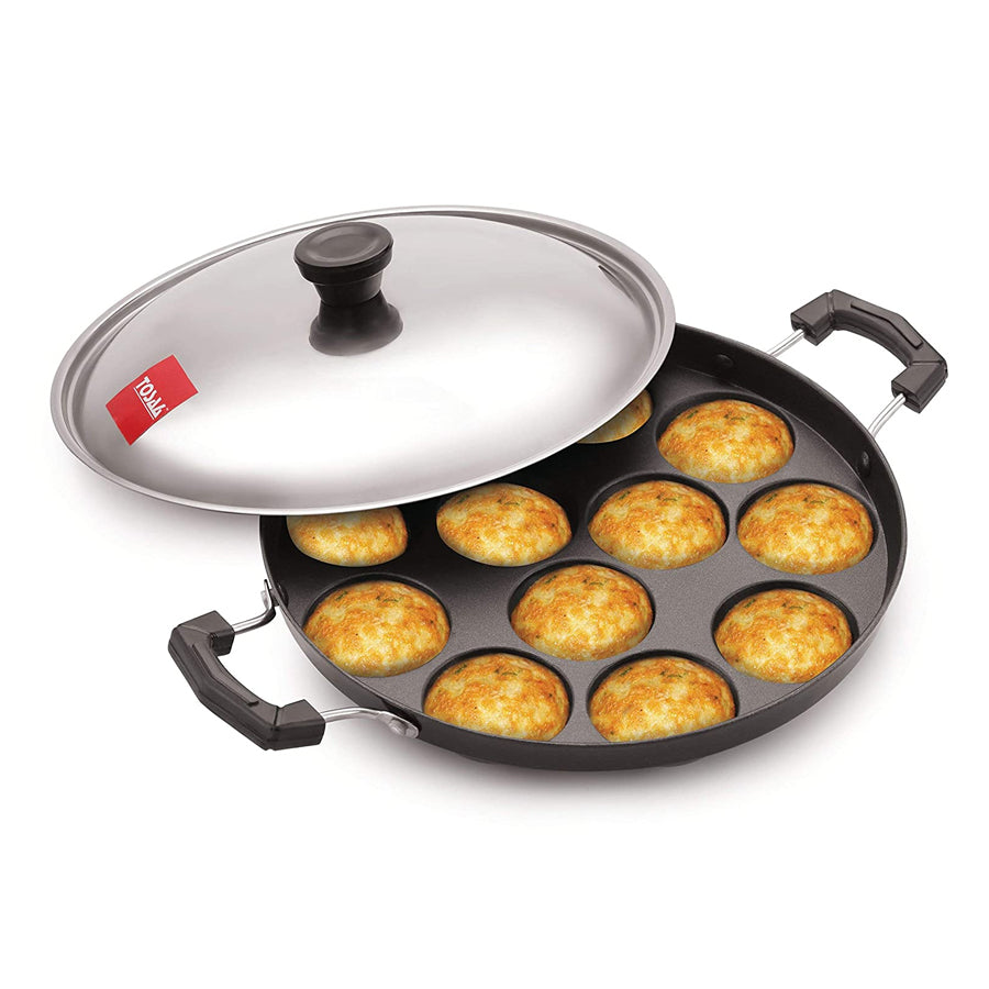 Appam Patra with Lid 12 Cavity