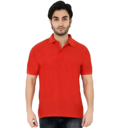 Classic Partywear Poloneck Half Sleeve Designer T-Shirt_For Men