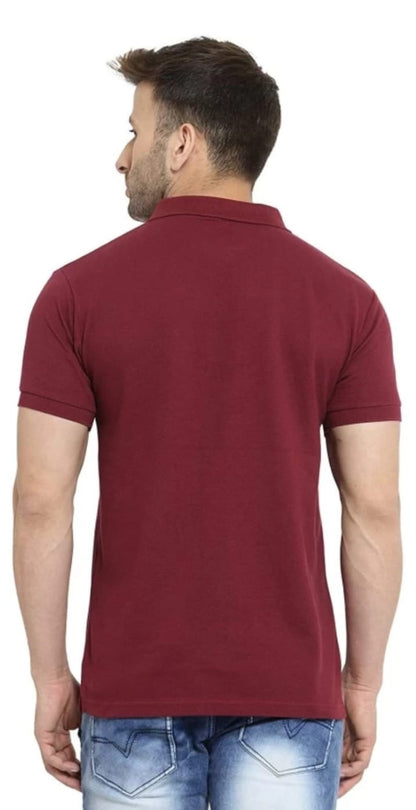 Trendy Fashionable Poloneck Half Sleeve Designer T-Shirt_For Men