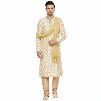 Indian Poshakh Men's Silk Sherwani