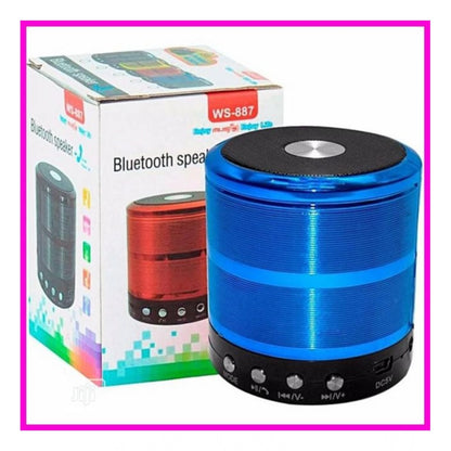 Wireless WS887 Bluetooth Speaker (Blue)