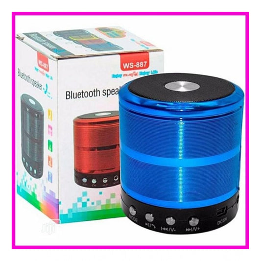 Wireless WS887 Bluetooth Speaker (Blue)
