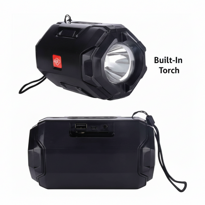 AO-105 Flash Light Torch Bluetooth Portable Wireless Speaker