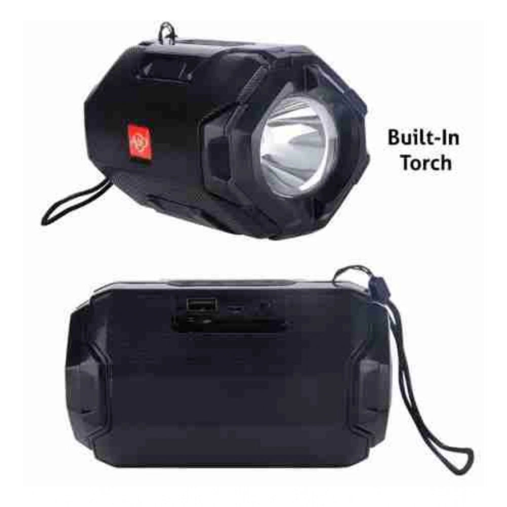 Wireless AO105 Bluetooth Speaker (Black) – Portable Bass Sound with Long Battery