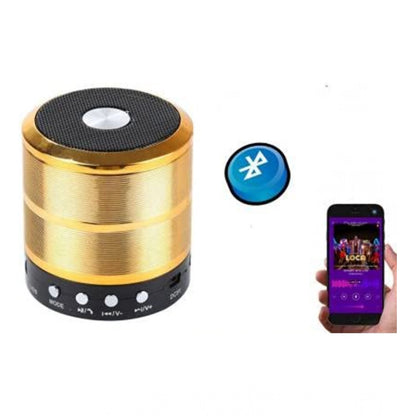 Wireless WS887 Bluetooth Speaker (Gold)