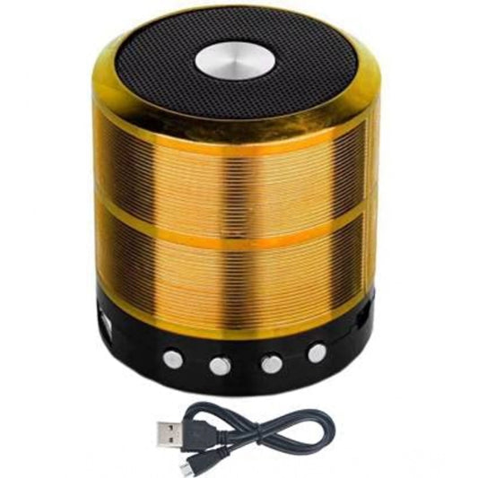 Wireless WS887 Bluetooth Speaker (Gold)
