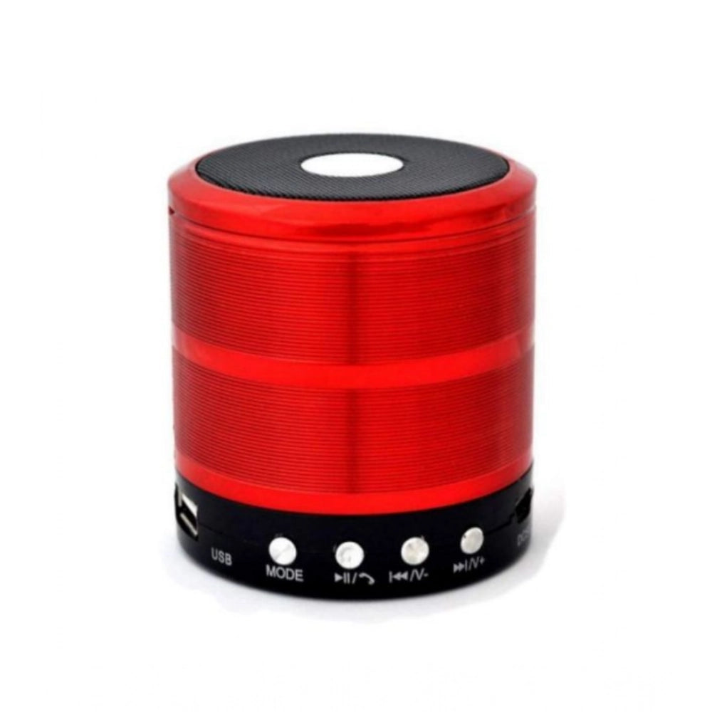 Wireless WS887 Bluetooth Speaker (Red)