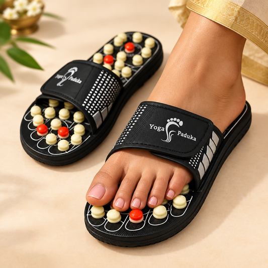 Acupressure and Magnetic Therapy Paduka Slippers for Men and Women