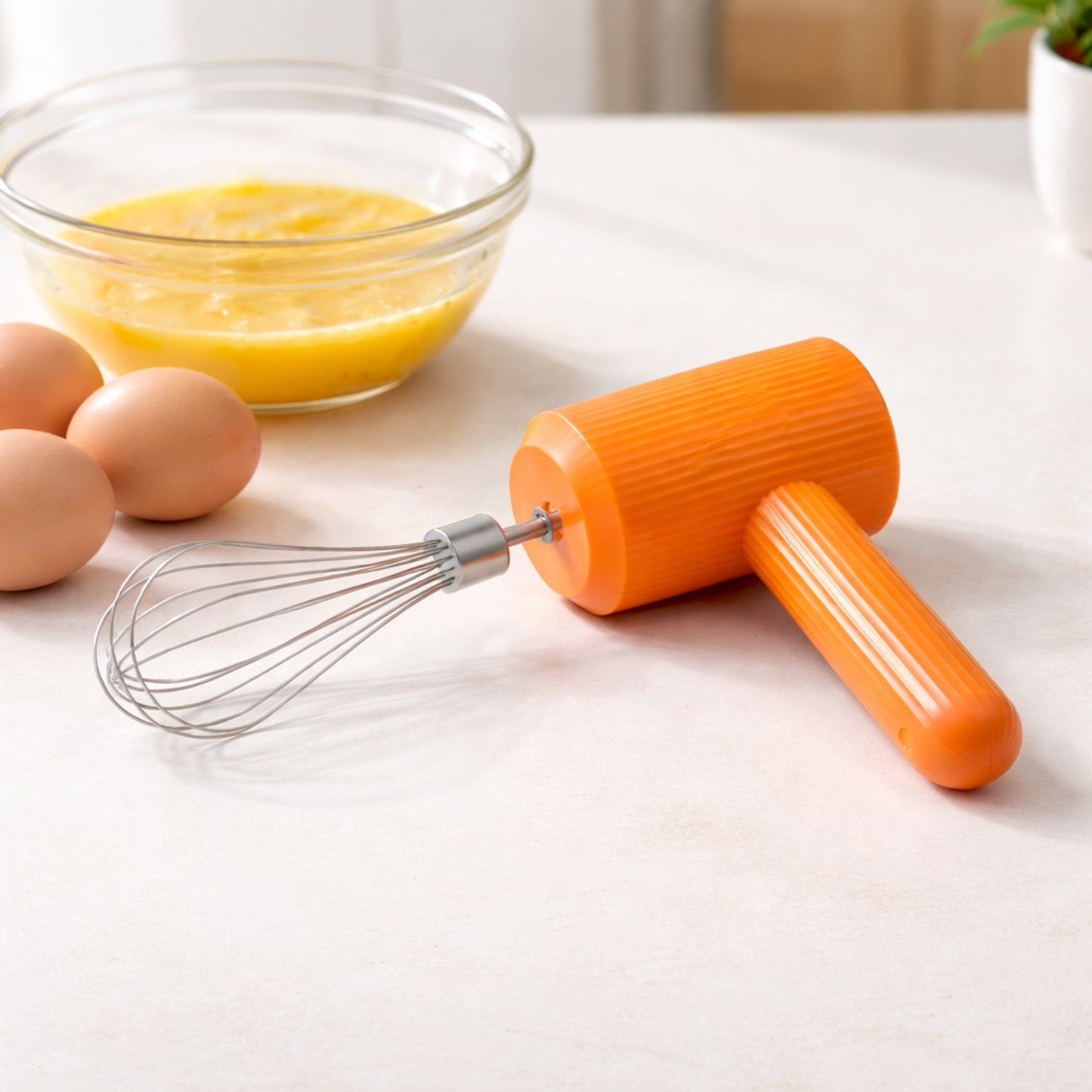 Portable Usb Rechargeable Electric Handheld Whisk Mixer (1 Set)