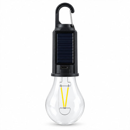 Solar Hanging Camping Lantern With Usb-c Charging And Warm Led Glow (1 Pc)
