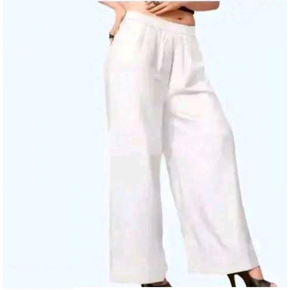 White wide-leg pants