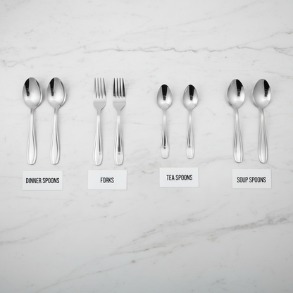 Cutlery Set - 24 Pcs Cutlery Set with Stand
