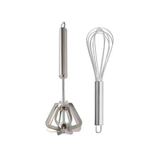 Load image into Gallery viewer, Stainless Steel Hand Blender Mathani and Egg Whisk/ Egg Beater