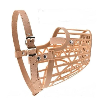 Dog Muzzle Adjustable Mouth Cover/Basket Cage Collar for Dogs
