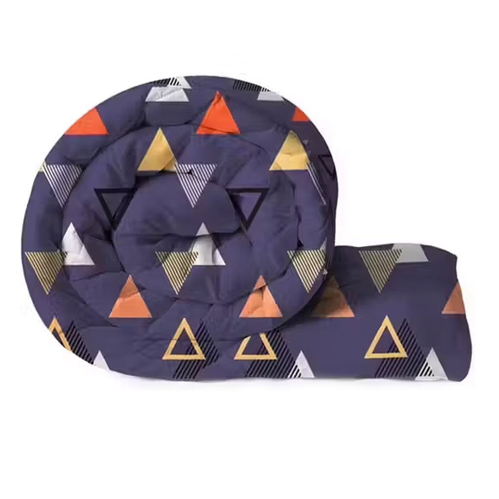 Reversible Microfibre Polycotton Comforter Blanket Single Bed