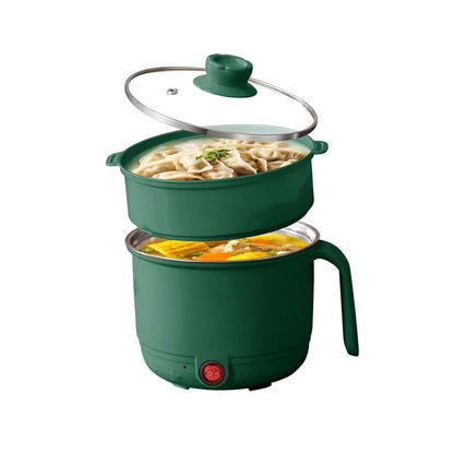 Multipurpose Electric Cooking Pot Kettle with Glass Lid Noodle Maker, Egg Boiler, Vegetable and Rice & Pasta PorridgeTravel Cookers and Steamer