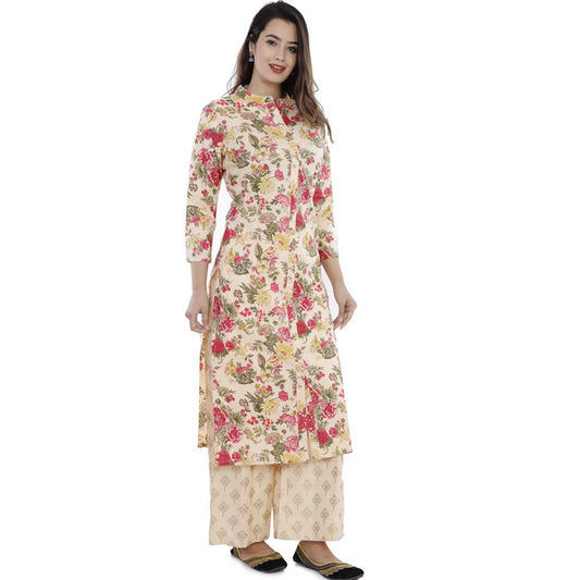 Pure Cotton Kurti for Women (Cream)