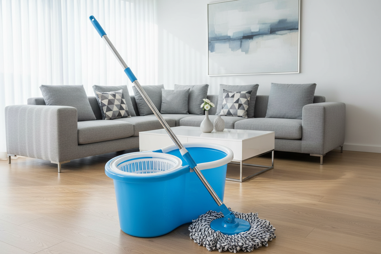 Magic Spin Mop with Bucket Set for Floor Cleaning with 2 Refill Head