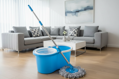 Magic Spin Mop with Bucket Set for Floor Cleaning with 2 Refill Head